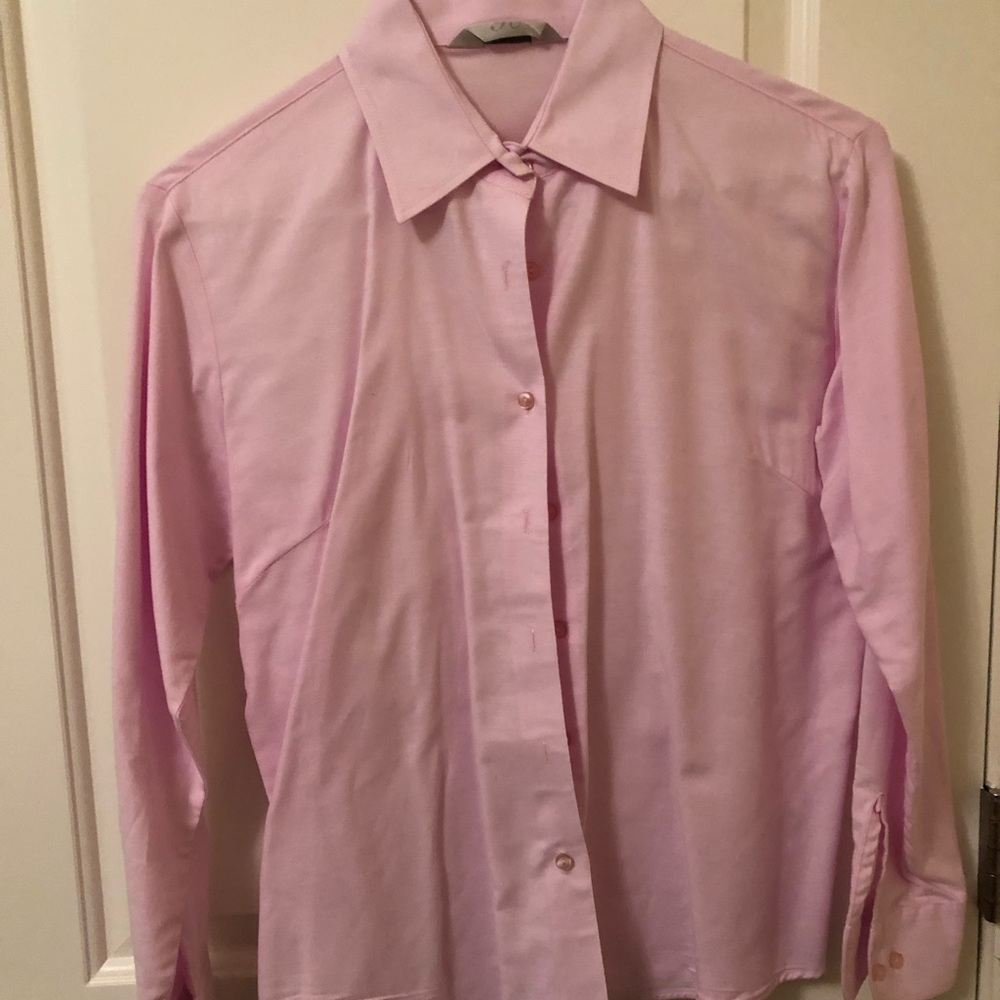 Pink Oxford button down shirt